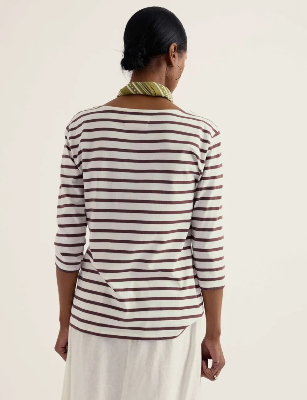 Pure Cotton Striped Top