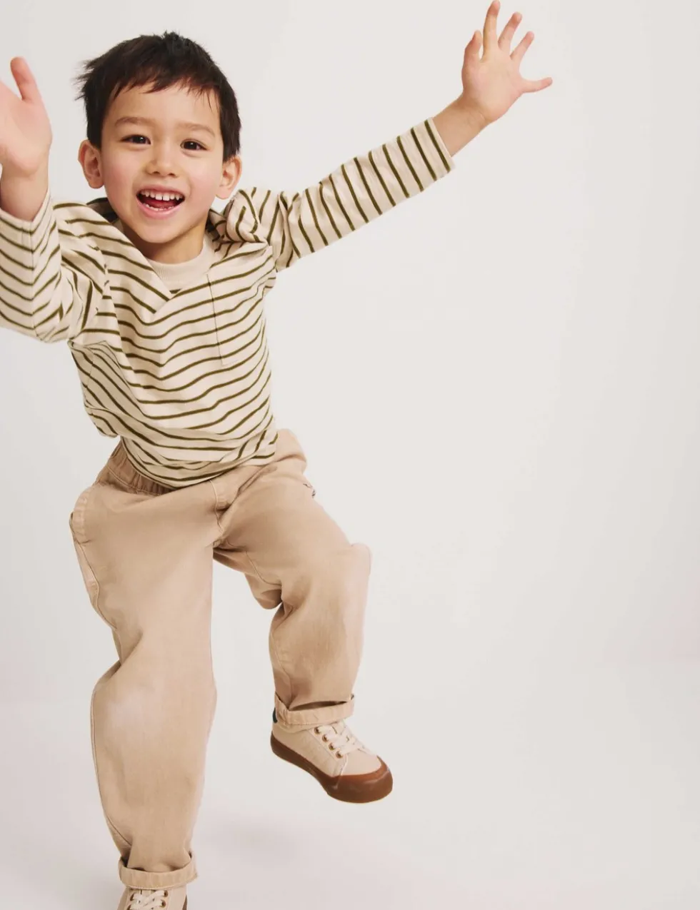 Pure Cotton Striped Top (2-8 Yrs)