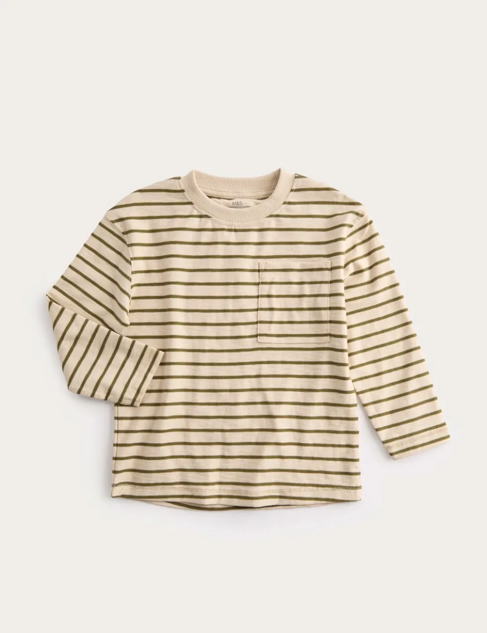 Pure Cotton Striped Top (2-8 Yrs)