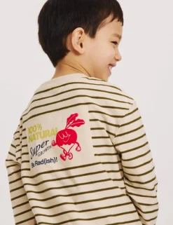Pure Cotton Striped Top (2-8 Yrs)