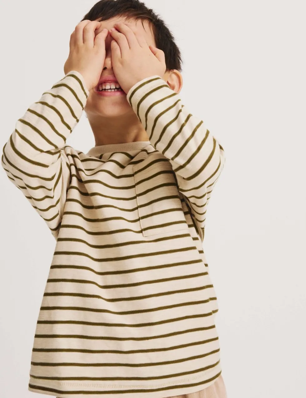 Pure Cotton Striped Top (2-8 Yrs)