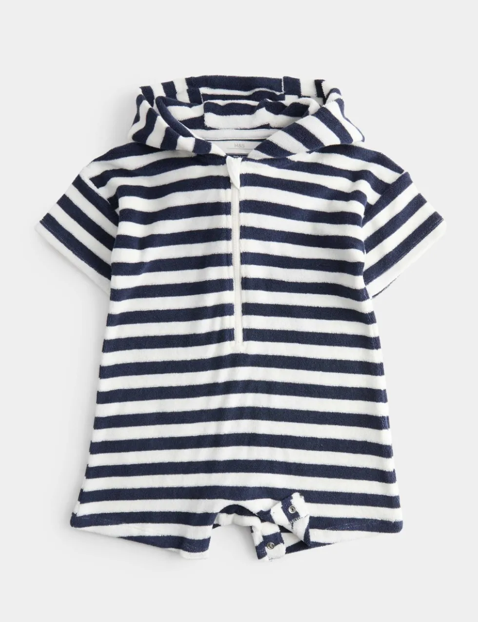 Pure Cotton Striped Towelling All in One (0-3 Yrs)