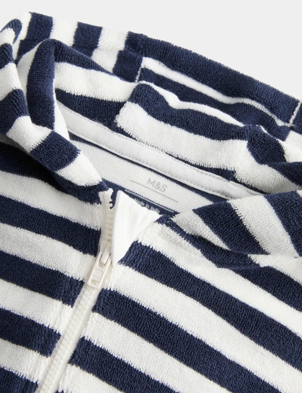 Pure Cotton Striped Towelling All in One (0-3 Yrs)