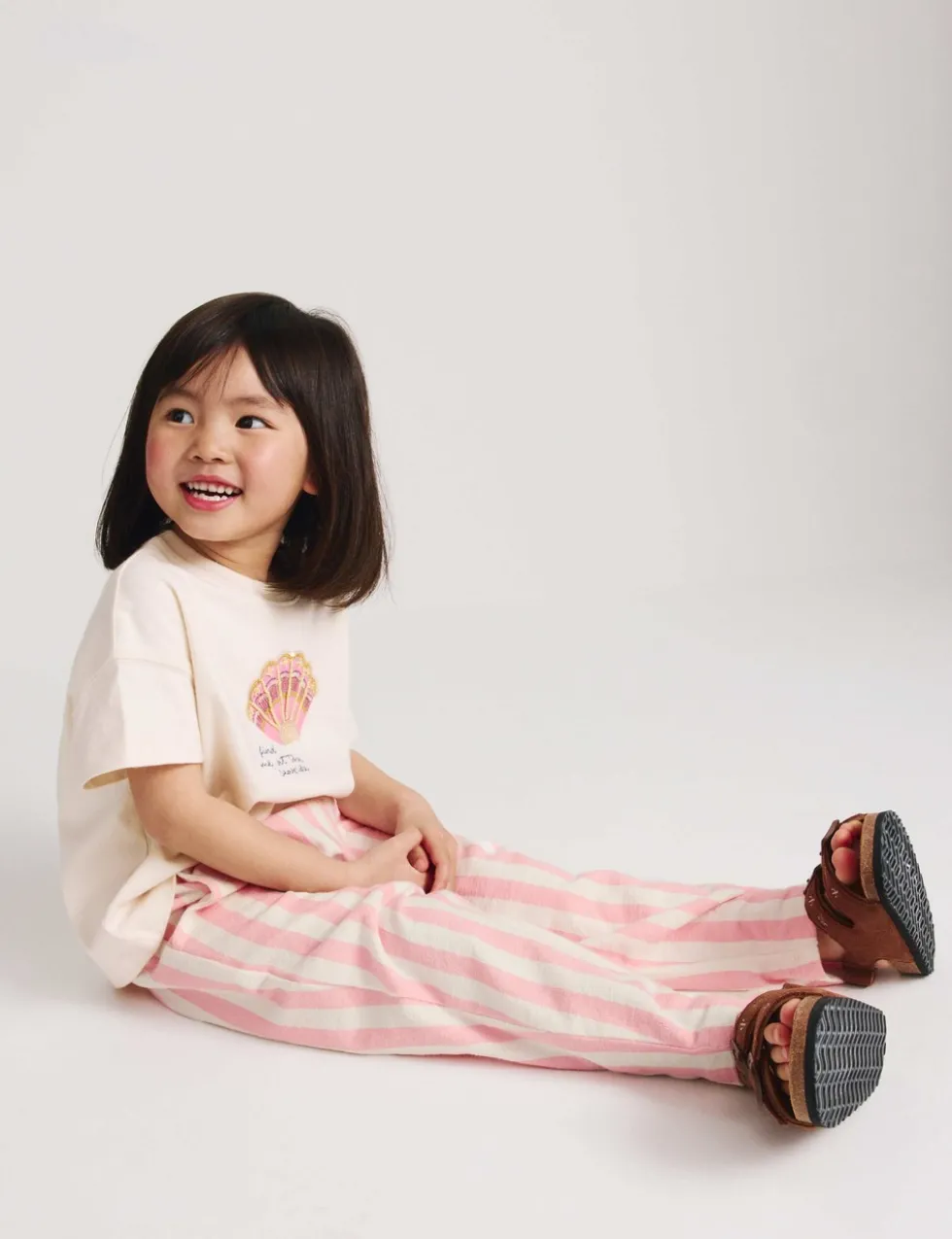 Pure Cotton Striped Trousers (2-10 Yrs)