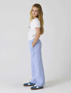 Pure Cotton Striped Trousers (8-14 Yrs)