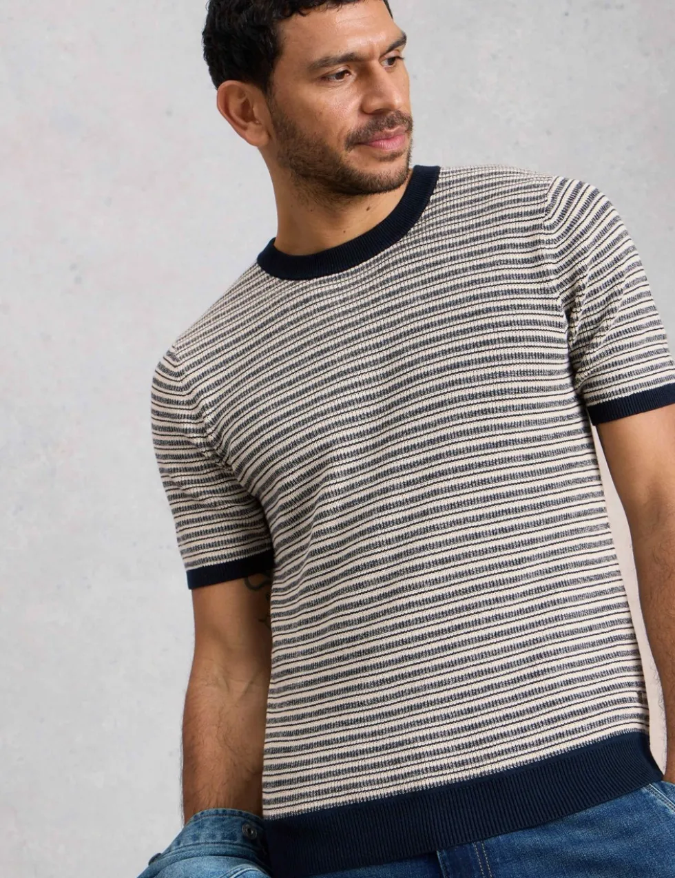 Pure Cotton Striped T-Shirt