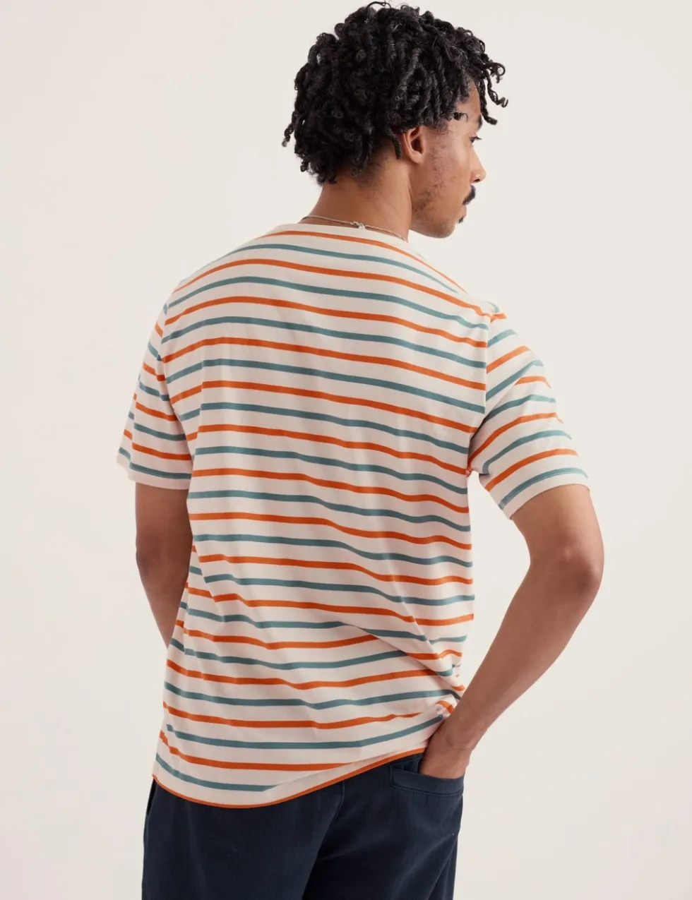 Pure Cotton Striped T-Shirt