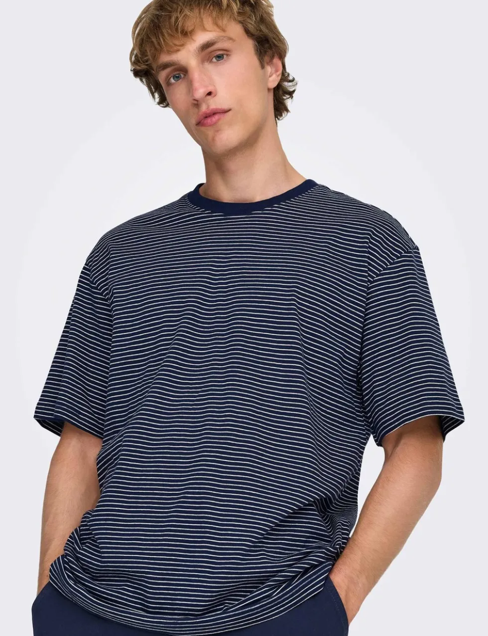 Pure Cotton Striped T-Shirt