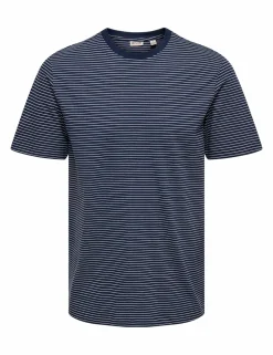 Pure Cotton Striped T-Shirt