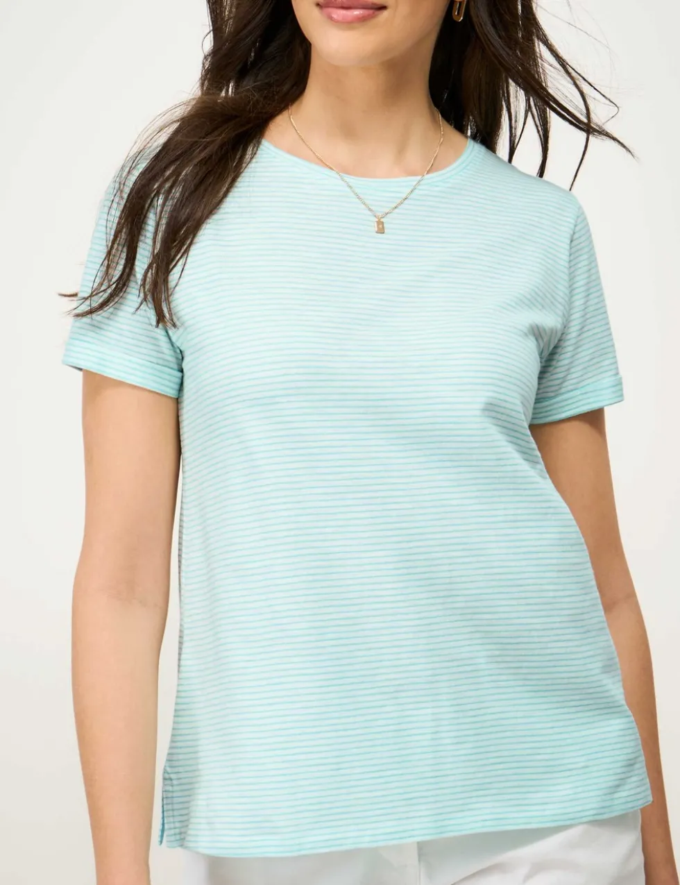Pure Cotton Striped T-Shirt