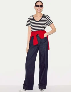 Pure Cotton Striped T-Shirt