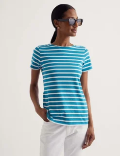 Pure Cotton Striped T-Shirt