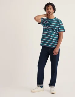 Pure Cotton Striped T-Shirt