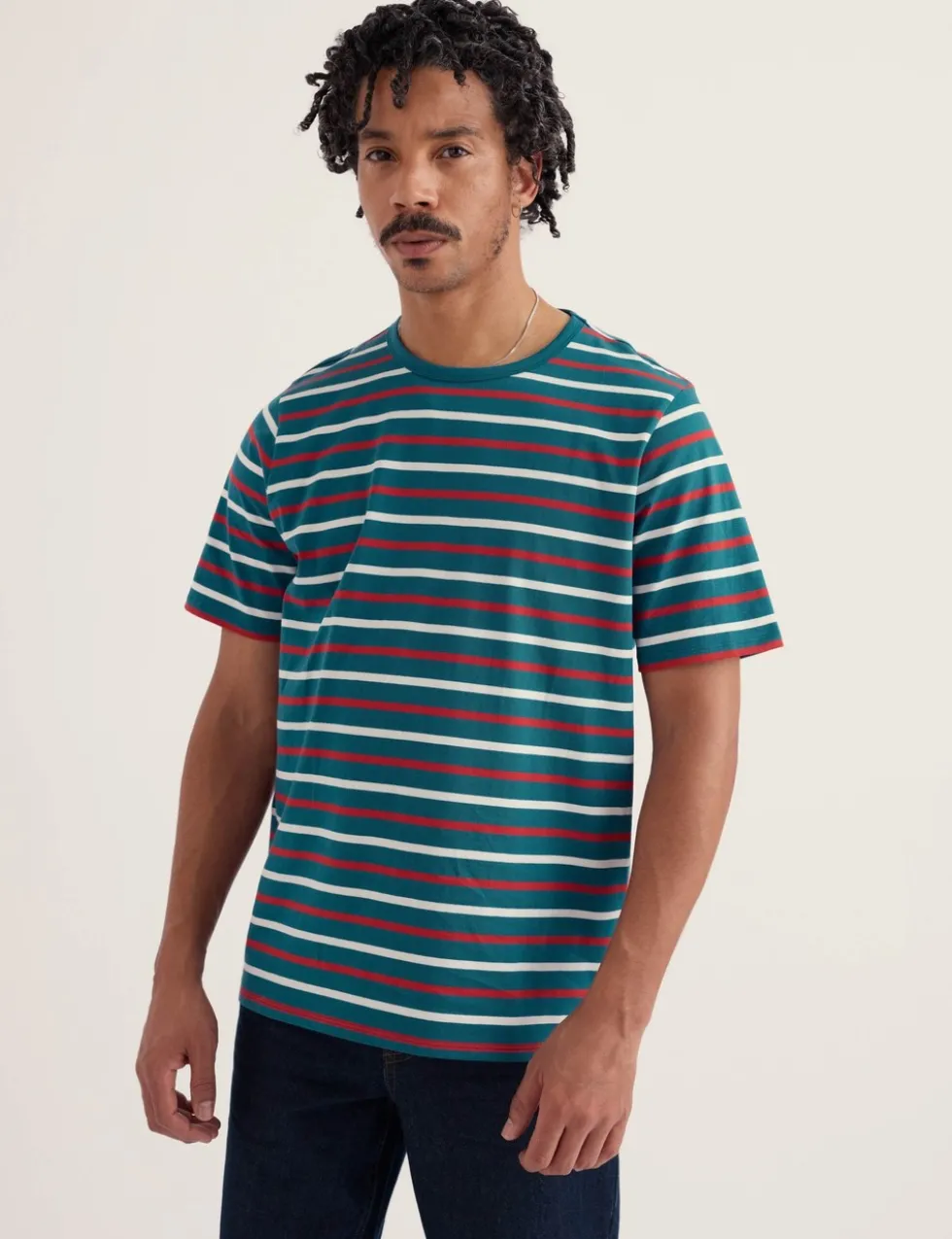 Pure Cotton Striped T-Shirt