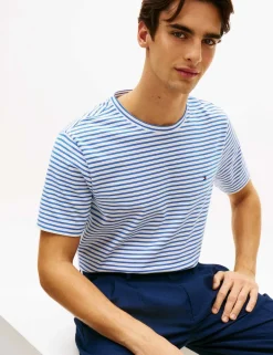 Pure Cotton Striped T-Shirt