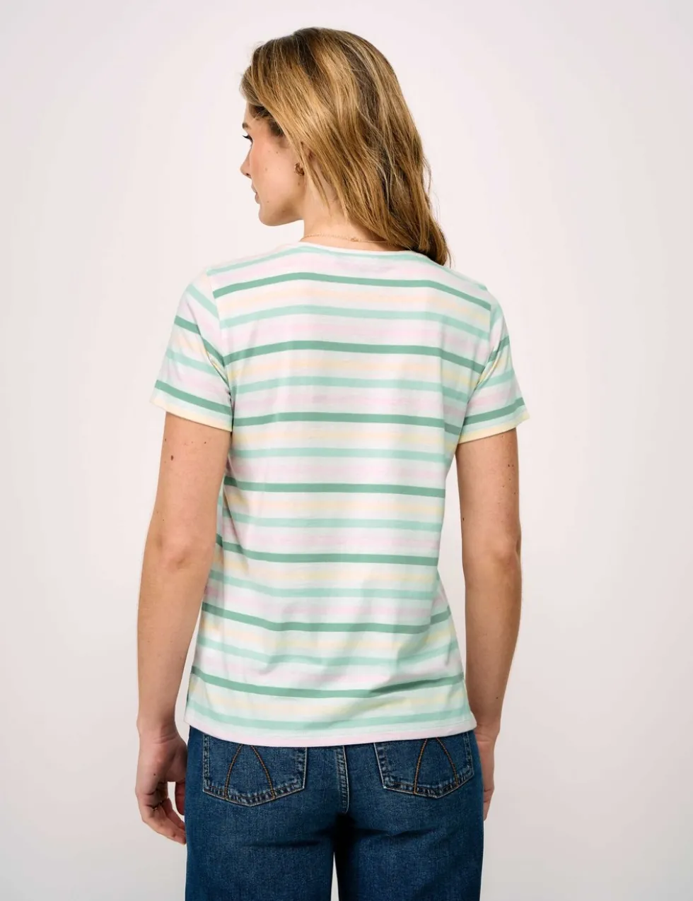 Pure Cotton Striped T-Shirt