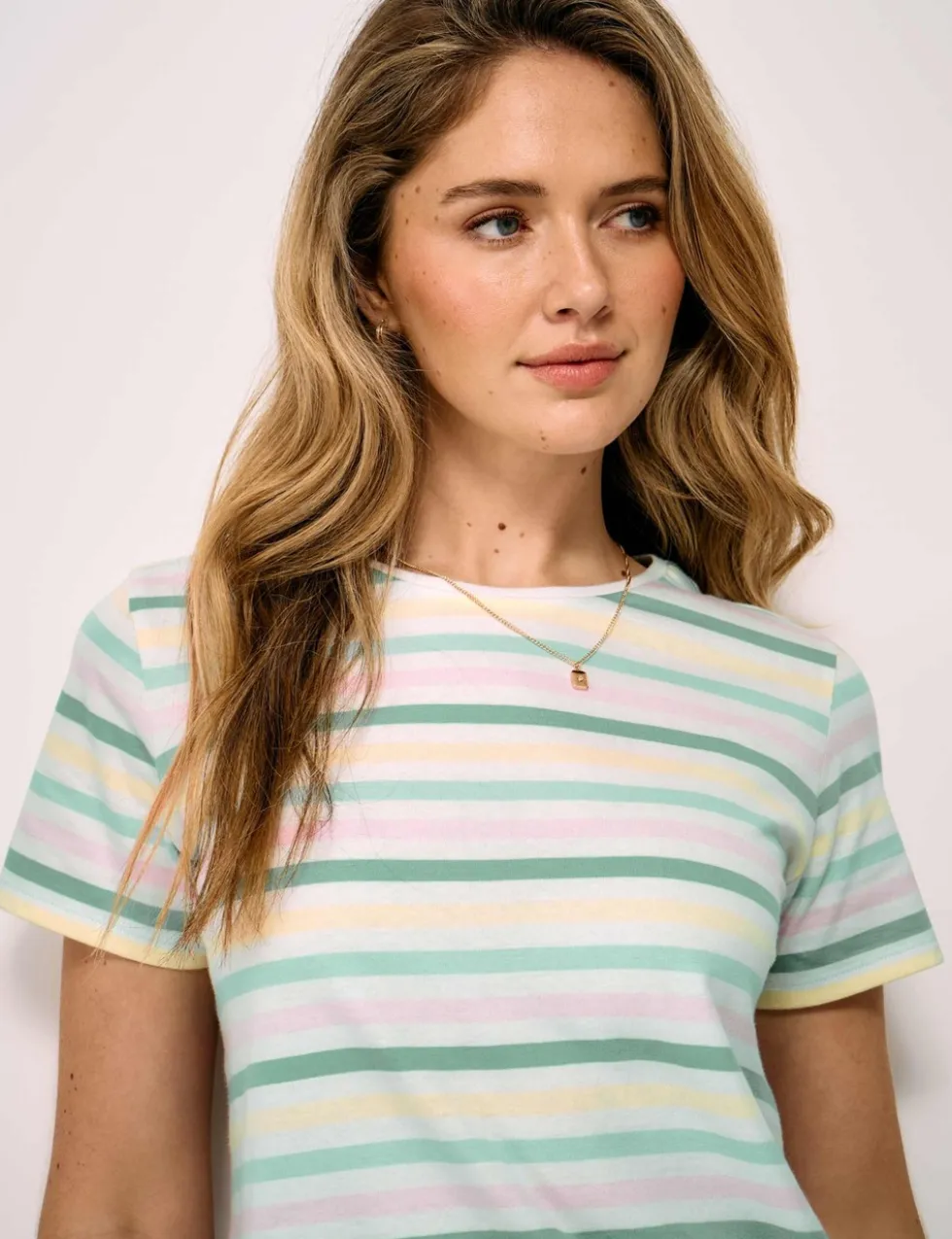 Pure Cotton Striped T-Shirt