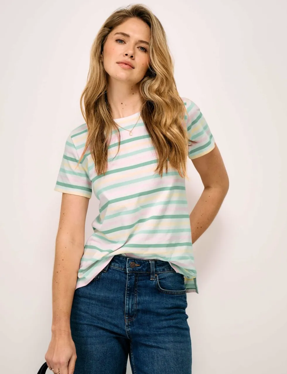 Pure Cotton Striped T-Shirt