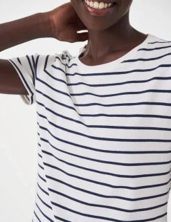 Pure Cotton Striped T-Shirt