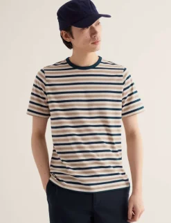 Pure Cotton Striped T-Shirt