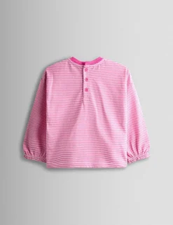 Pure Cotton Striped Unicorn Top (6-9 Yrs)