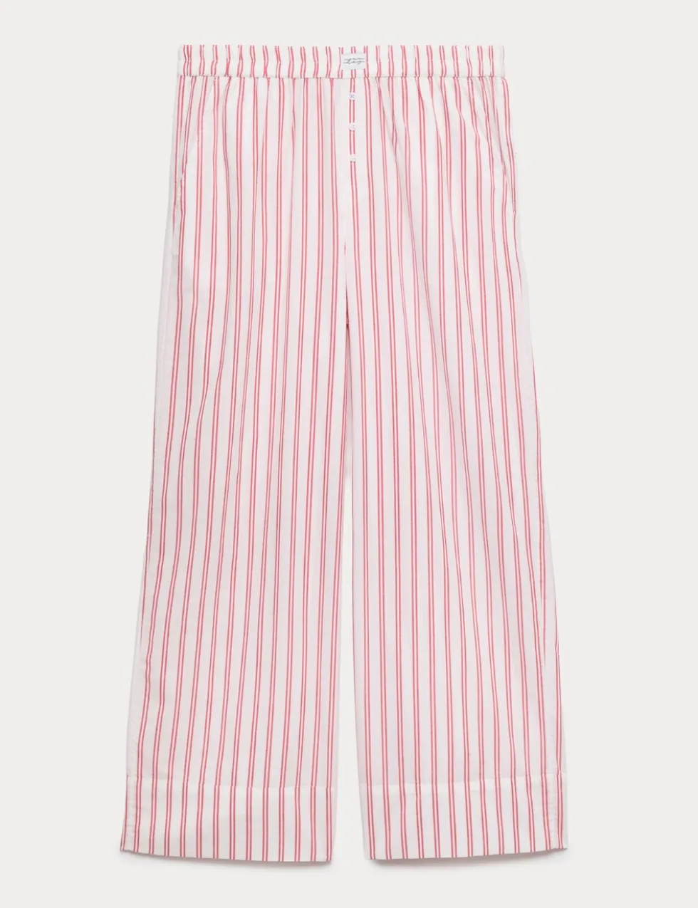 Pure Cotton Striped Wide Leg Pyjama Bottoms