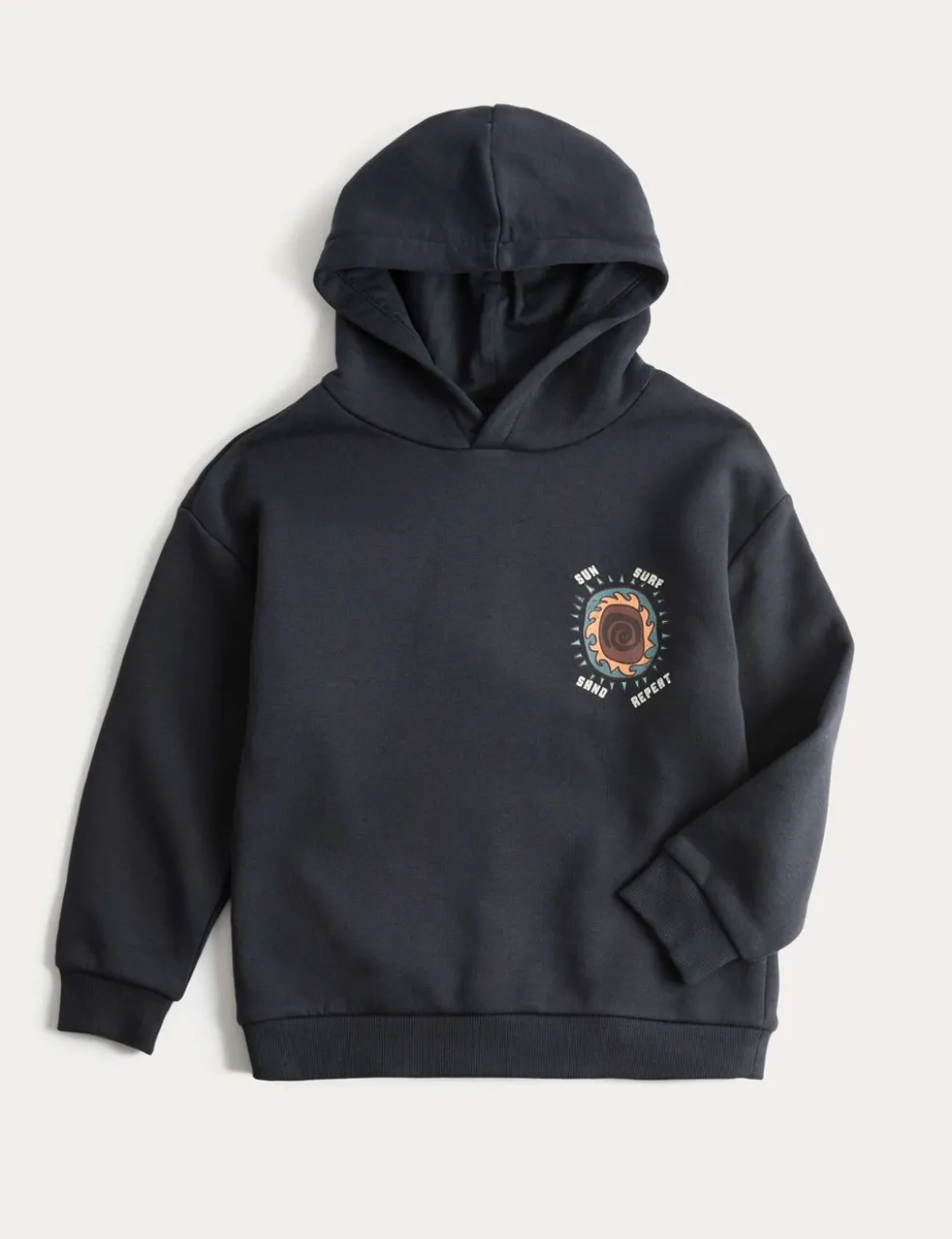 Pure Cotton Sun Graphic Hoodie (3-8 Yrs)
