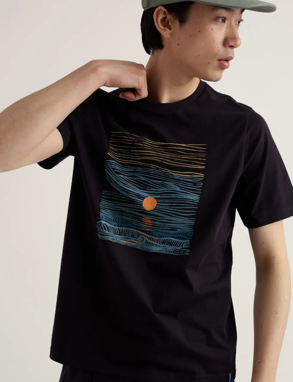 Pure Cotton Sunset Graphic T-Shirt