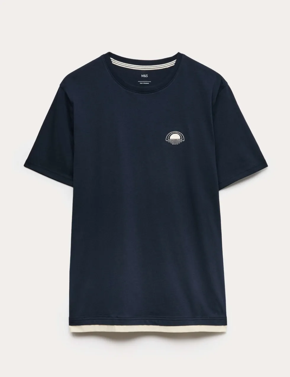 Pure Cotton Sunset Graphic Loungewear Top