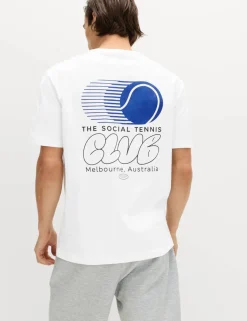 Pure Cotton Tennis Graphic T-Shirt