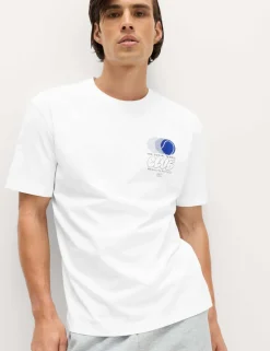 Pure Cotton Tennis Graphic T-Shirt
