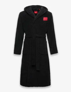 Pure Cotton Terry Hooded Dressing Gown