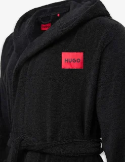 Pure Cotton Terry Hooded Dressing Gown