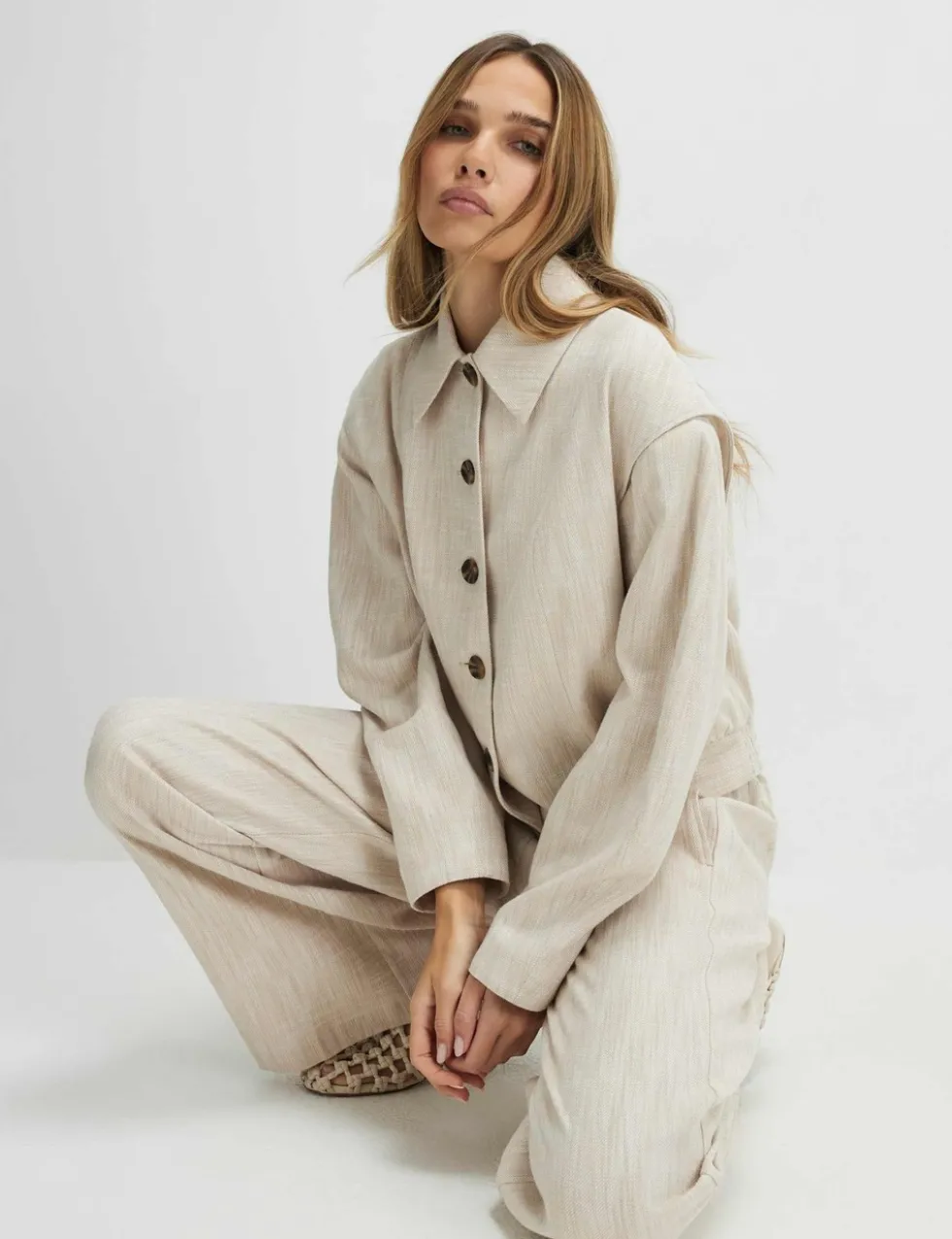 Pure Cotton Textured Bomber Jacket