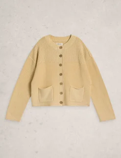 Pure Cotton Textured Cardigan