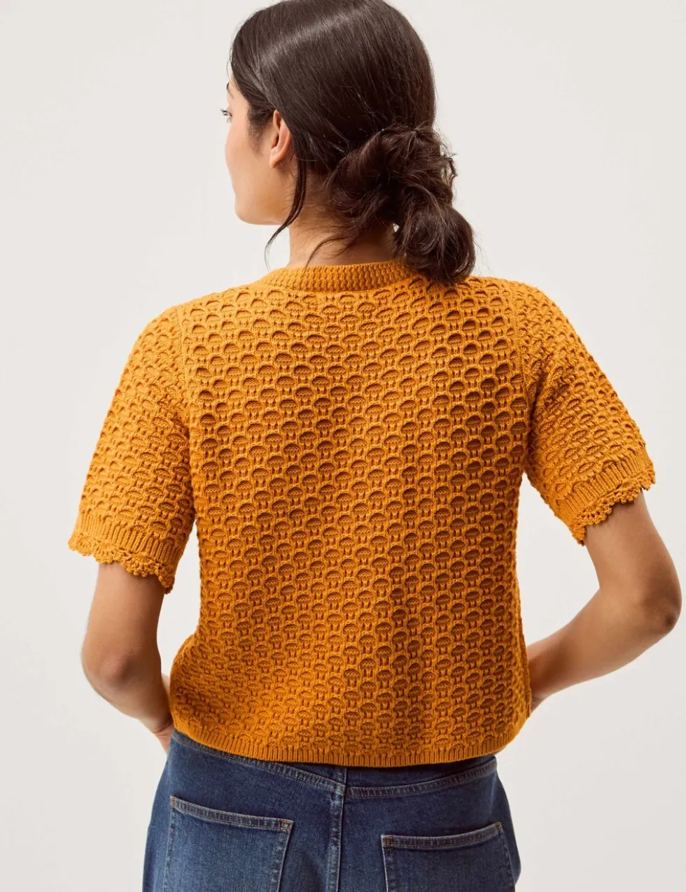 Pure Cotton Textured Cardigan
