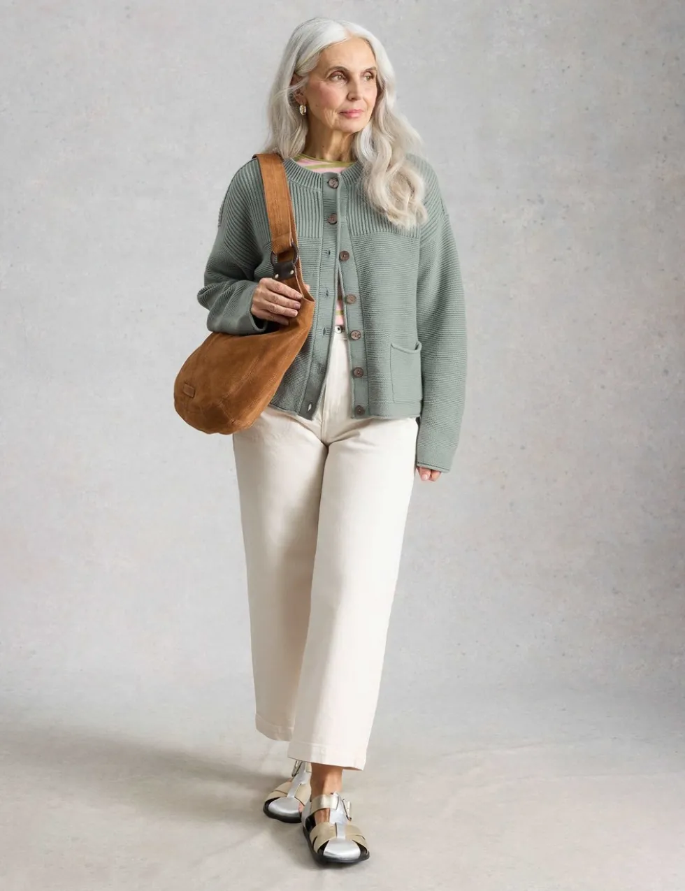 Pure Cotton Textured Cardigan