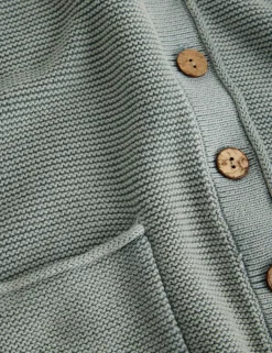 Pure Cotton Textured Cardigan