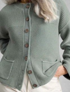 Pure Cotton Textured Cardigan