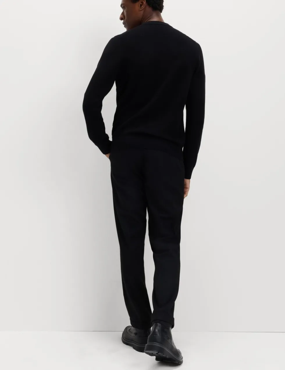 Pure Cotton Textured Crew Neck Jumper