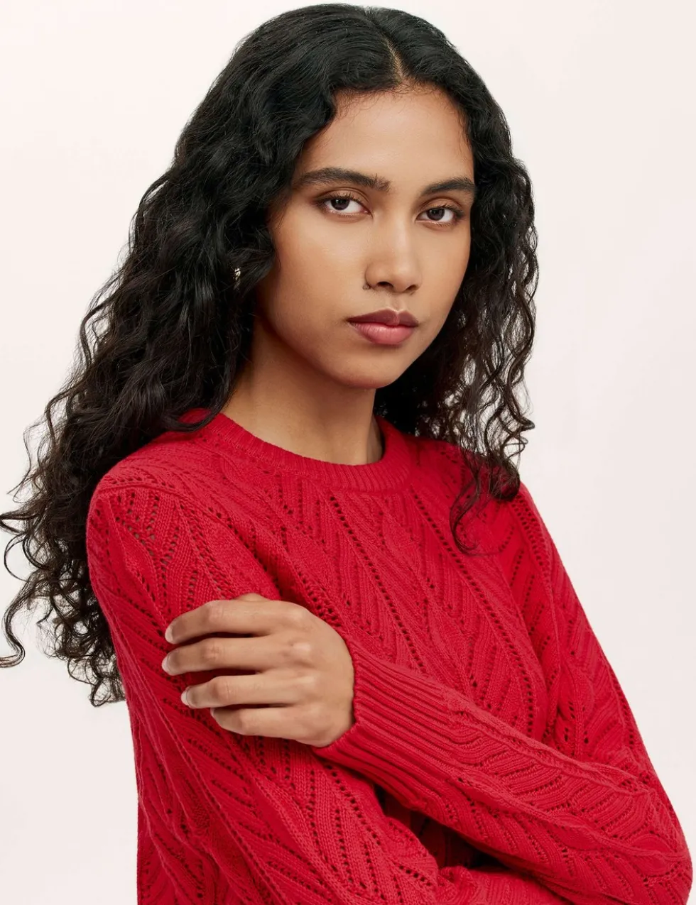 Pure Cotton Textured Jumper