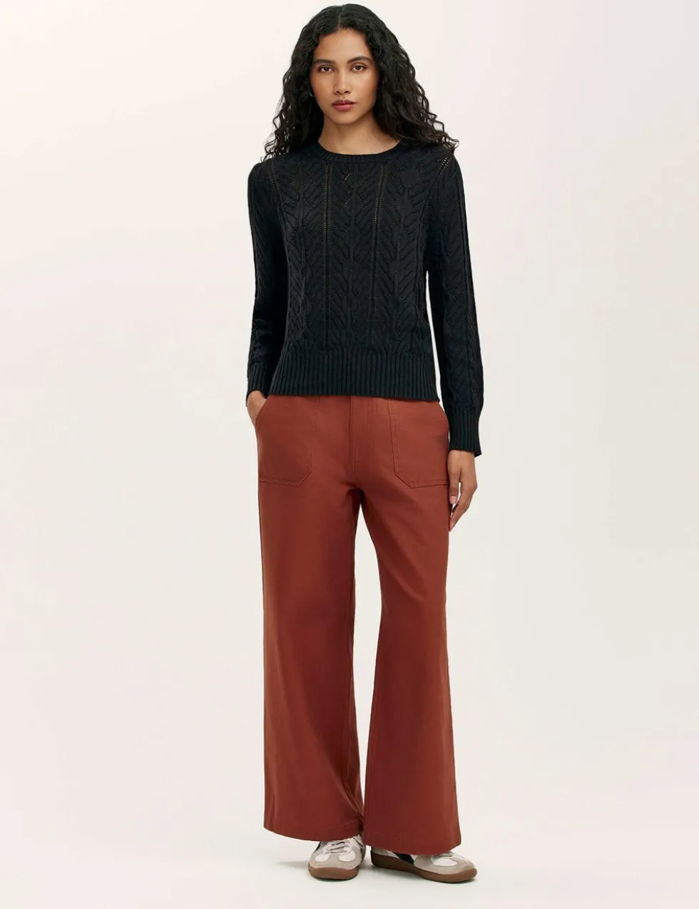 Pure Cotton Textured Jumper