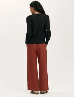 Pure Cotton Textured Jumper