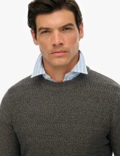 Pure Cotton Textured Jumper
