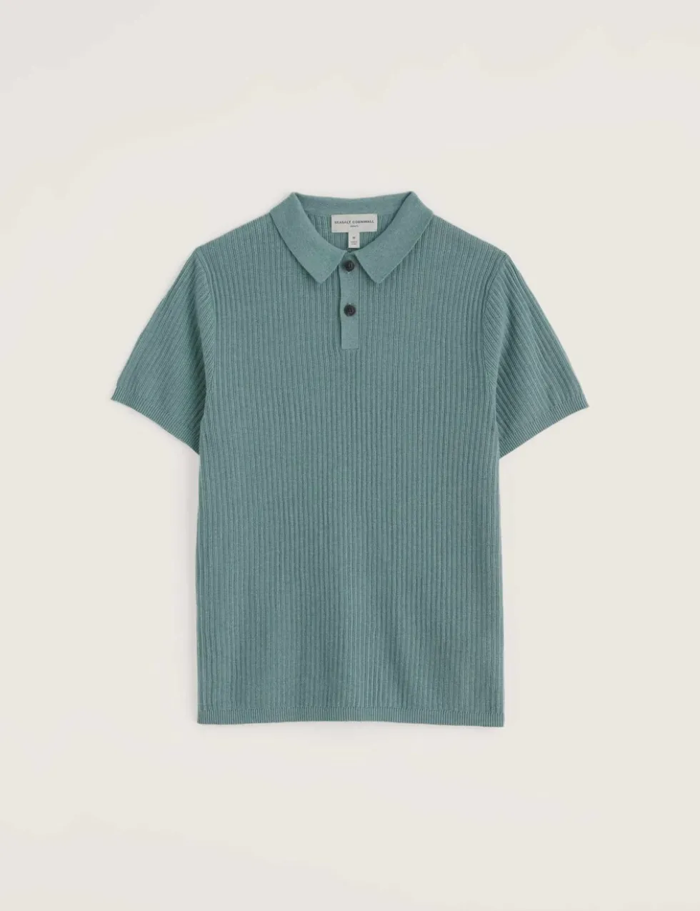 Pure Cotton Textured Knitted Polo Shirt