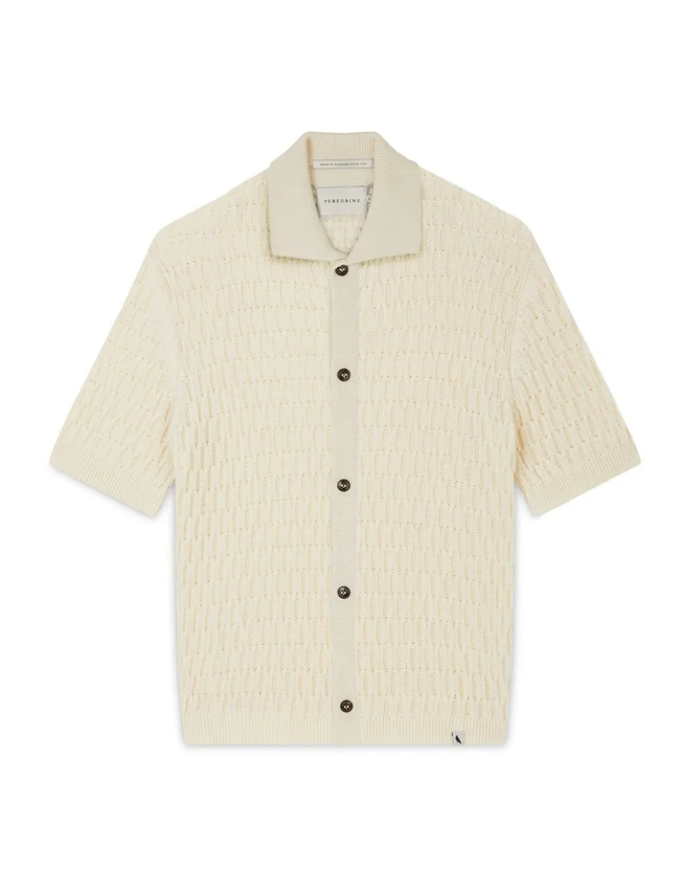 Pure Cotton Textured Knitted Shirt