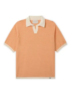 Pure Cotton Textured Polo Shirt