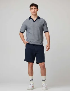Pure Cotton Textured Polo Shirt