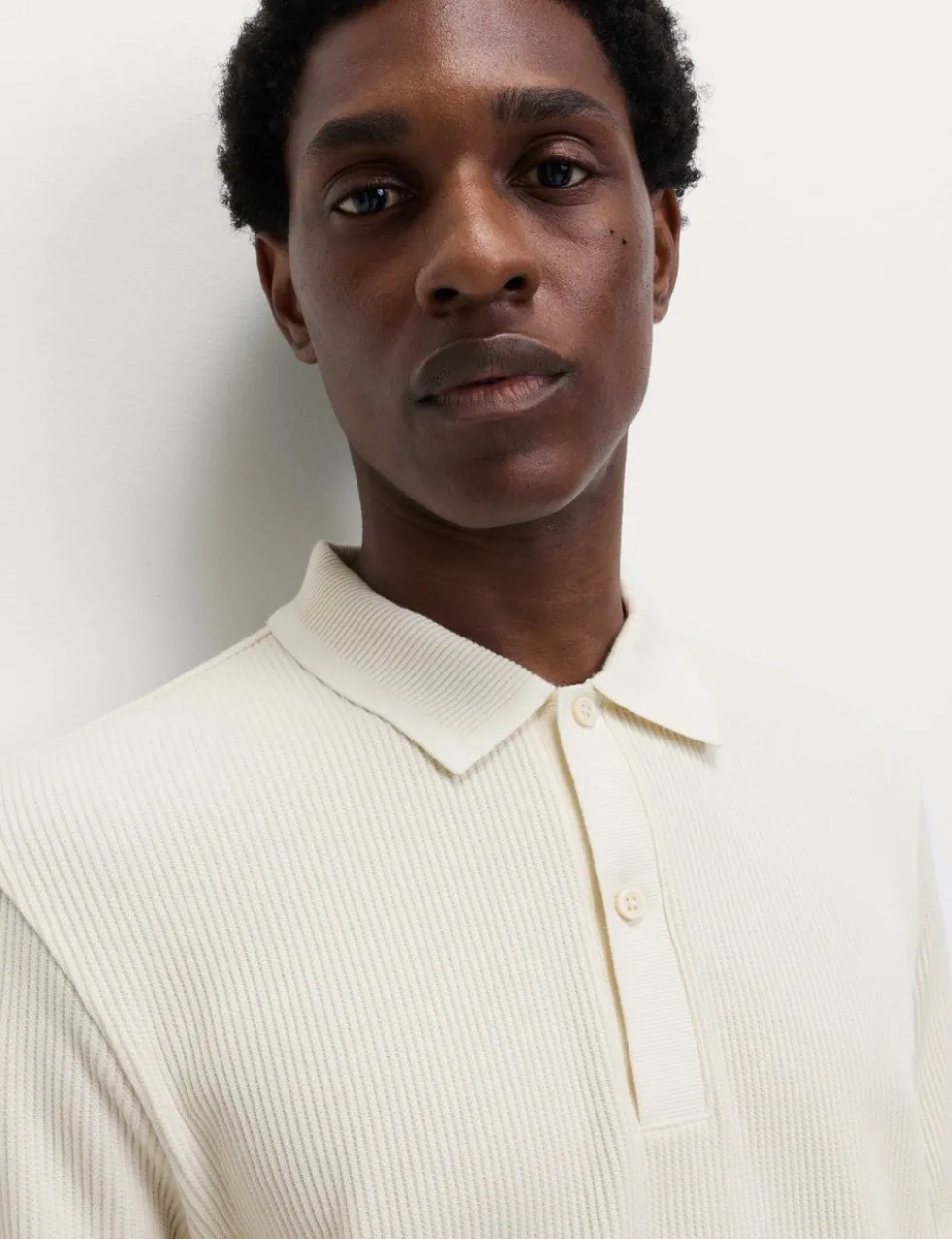Pure Cotton Textured Polo Shirt