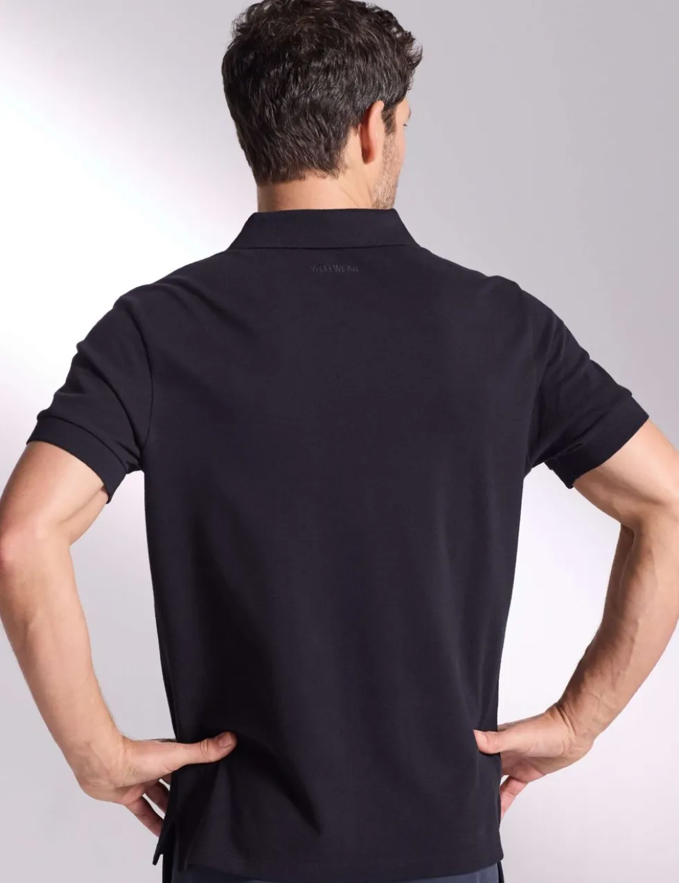 Pure Cotton Textured Polo Shirt